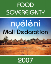 Nyéléni Mali Declaration 2007 